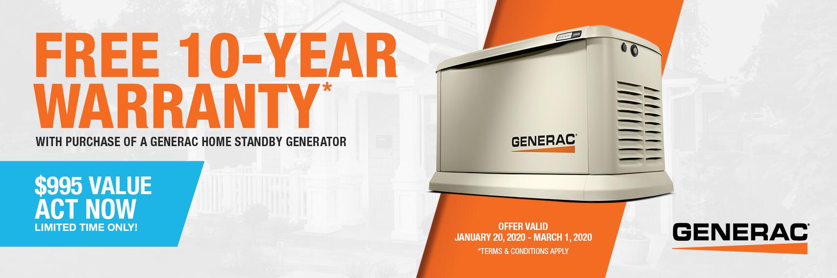Homestandby Generator Deal | Warranty Offer | Generac Dealer | Santa Clara, CA